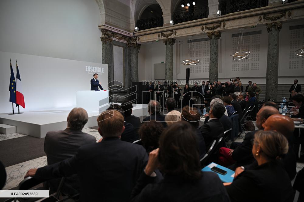 President Macron Press Conference - Paris