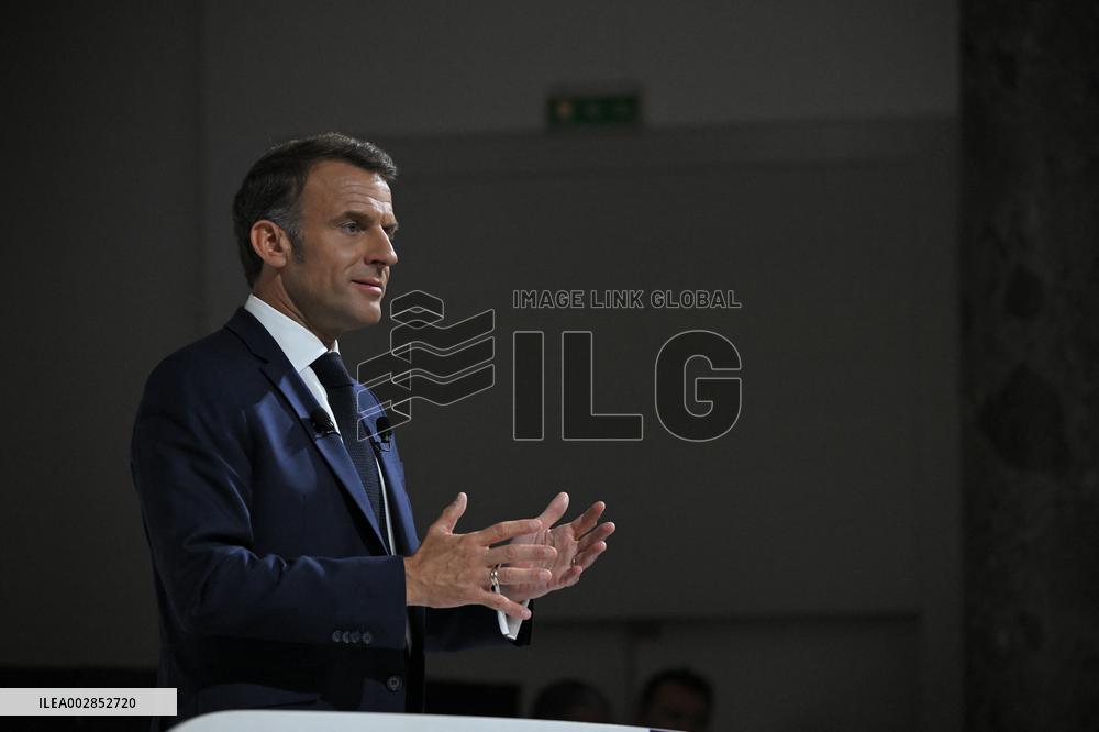 President Macron Press Conference - Paris