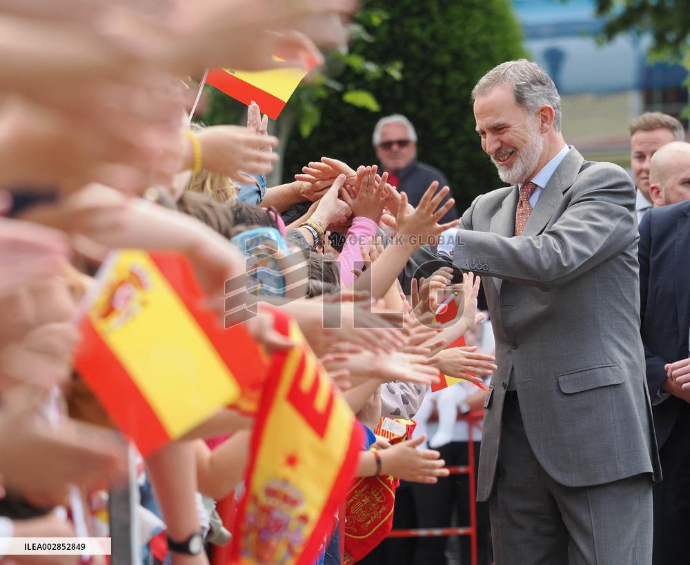 King Felipe VI Greets The Public - Spain