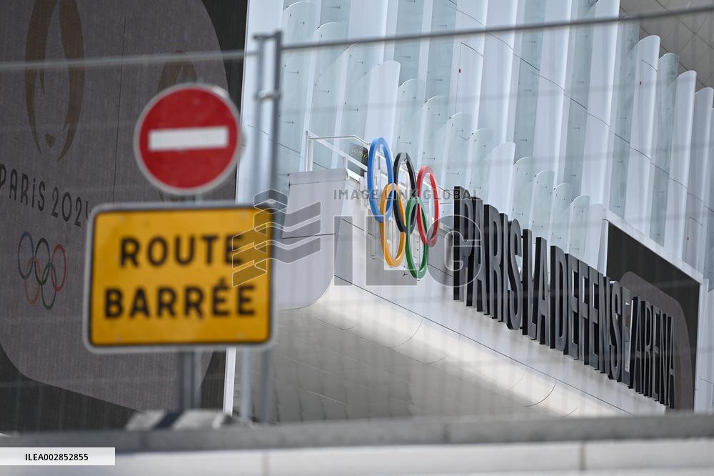 (SP)FRANCE-NANTERRE-OLYMPICS-VENUE-PARIS LA DEFENSE ARENA