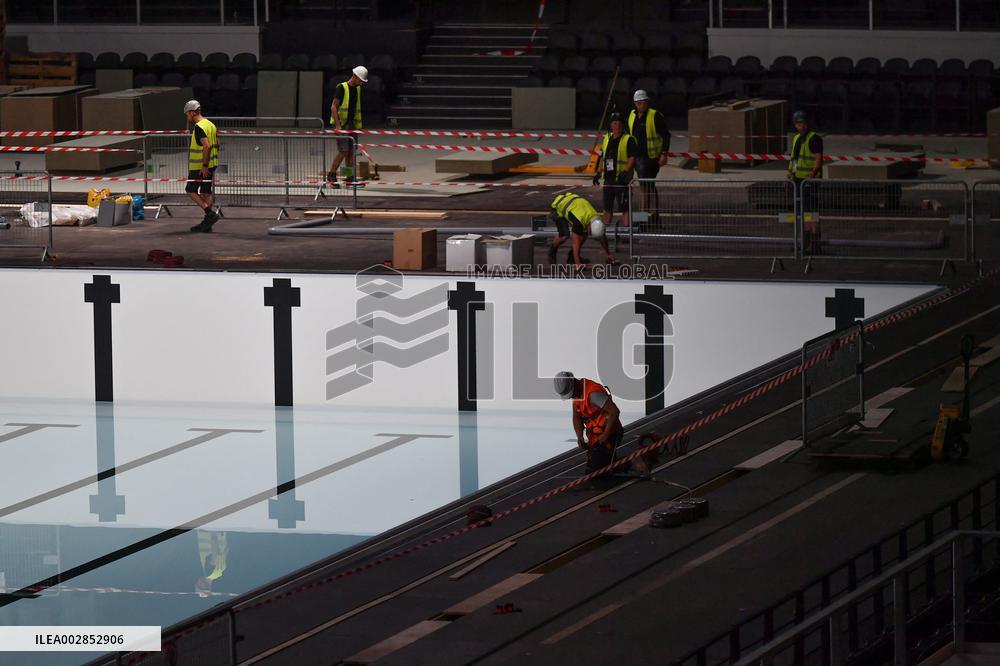 Paris 2024 - Construction Site Inside The Paris La Defense Arena