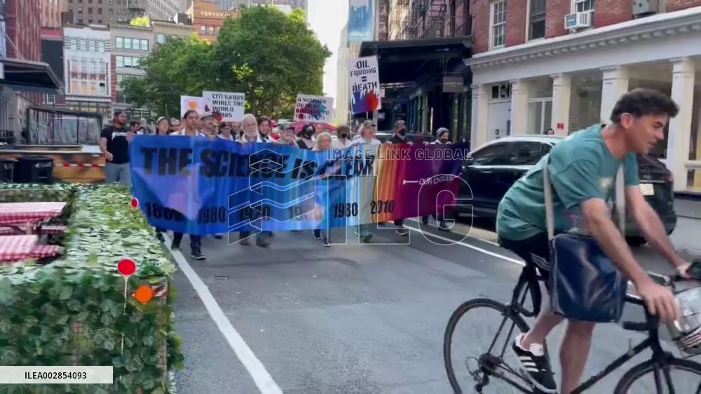 US: Climate Activists Hold Multi-Day Protest Outside Citi HQ In New York City 3