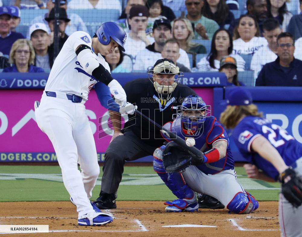 Baseball: Rangers vs. Dodgers