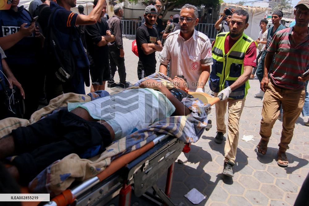 Continued Israeli Strikes On Southern Gaza