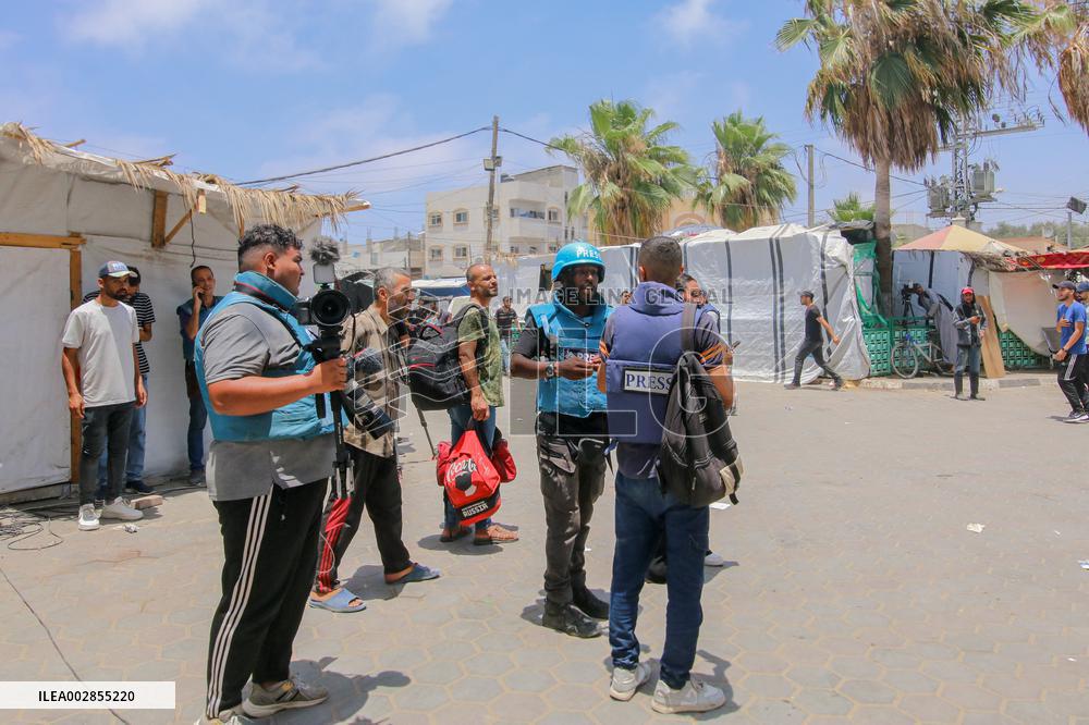 Continued Israeli Strikes On Southern Gaza