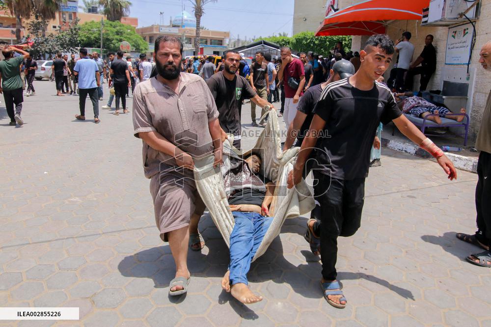 Continued Israeli Strikes On Southern Gaza