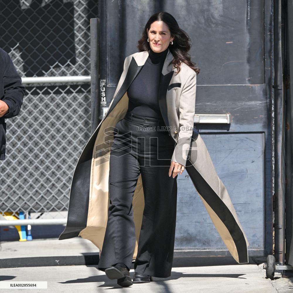 Carrie-Anne Moss At Jimmy Kimmel Live - LA