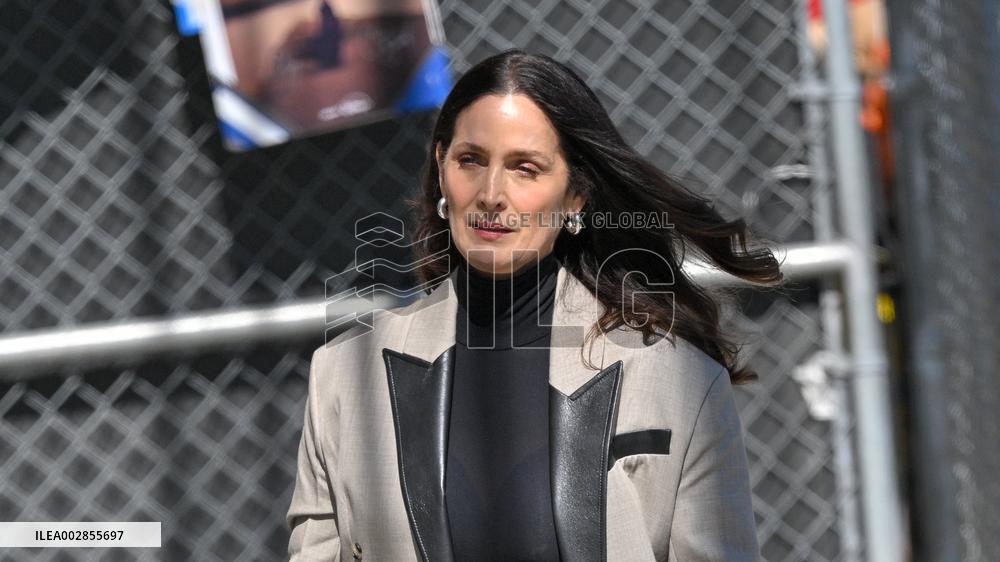 Carrie-Anne Moss At Jimmy Kimmel Live - LA