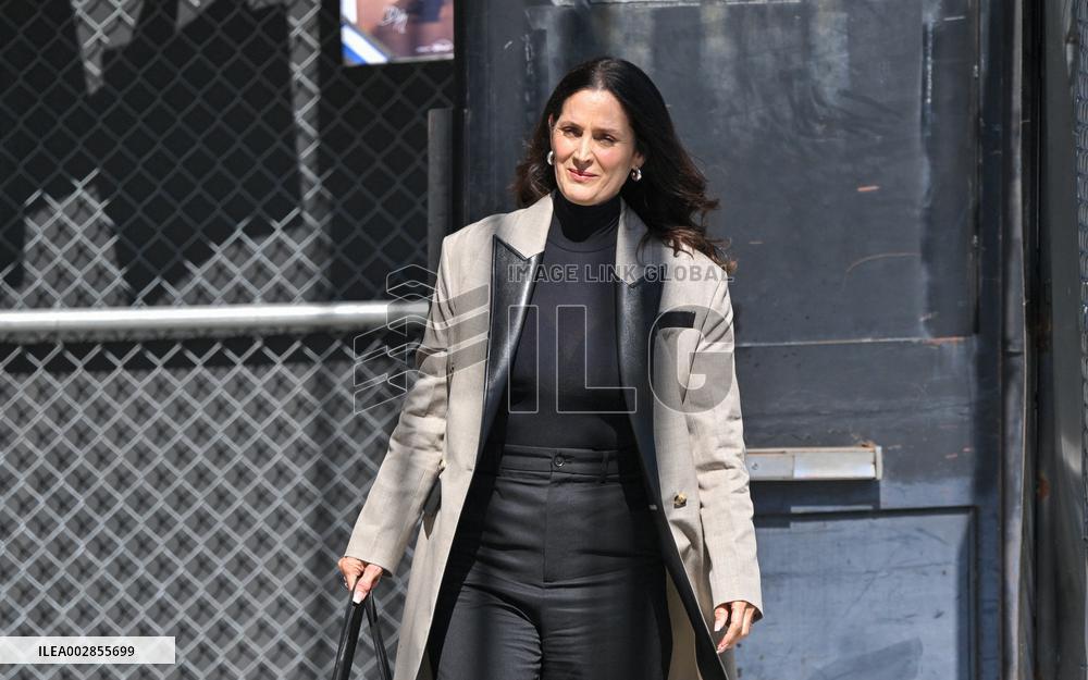 Carrie-Anne Moss At Jimmy Kimmel Live - LA