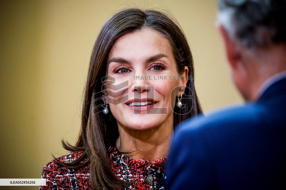 Spanish Royal Couple Meets Board Of Princess Of Asturias Foundation - Madrid