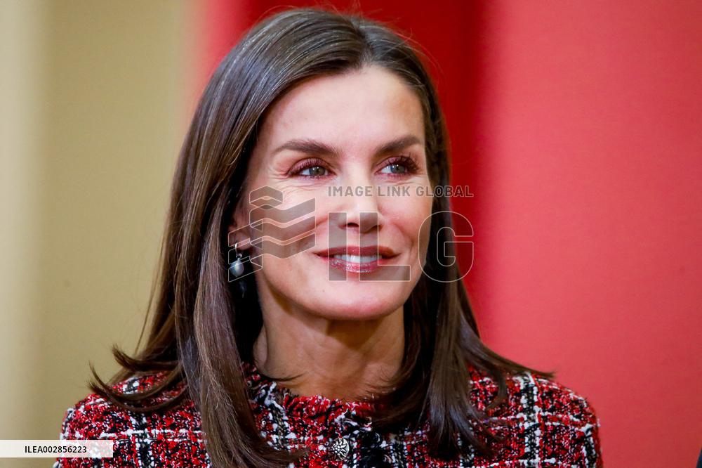 Spanish Royal Couple Meets Board Of Princess Of Asturias Foundation - Madrid