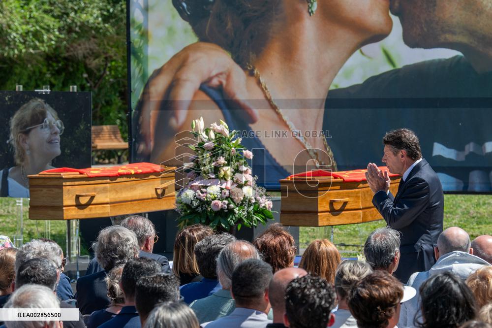 Public Tribute To Ben Vautier And His Wife - France