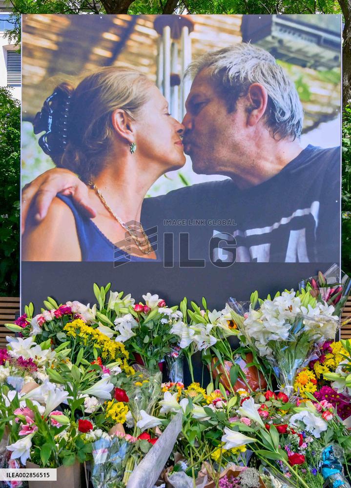 Public Tribute To Ben Vautier And His Wife - France