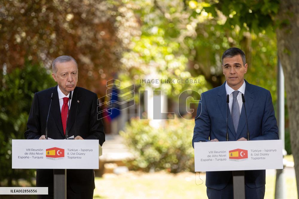 President Sanchez Meets President Erdogan - Madrid