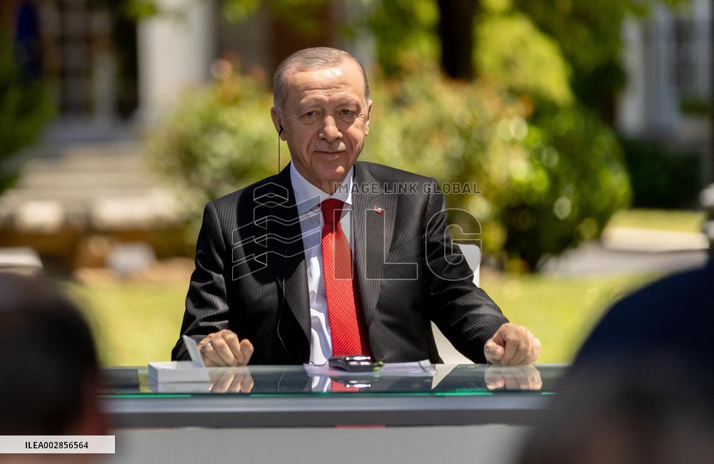 President Sanchez Meets President Erdogan - Madrid
