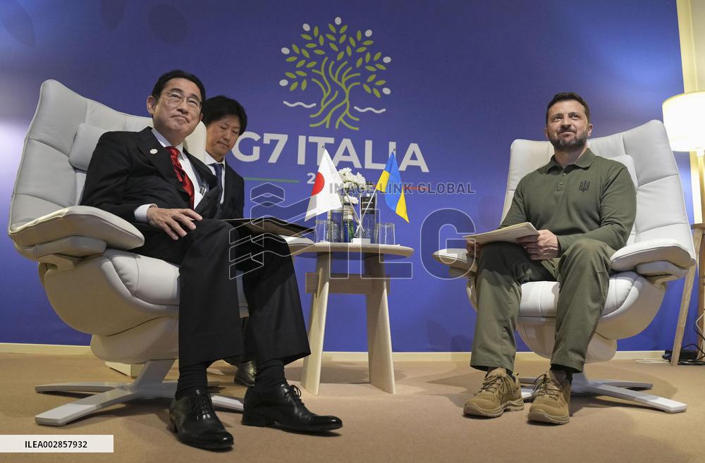 Kishida-Zelenskyy talks in Italy
