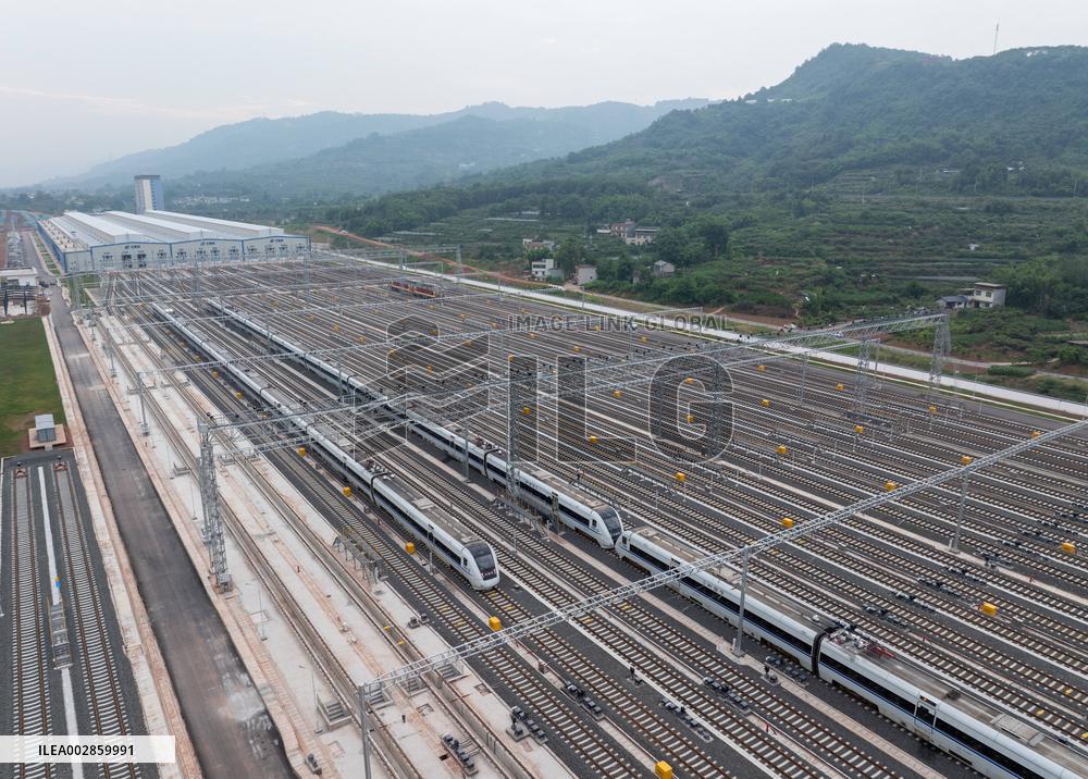 CHINA-SICHUAN-CHENGDU-TIANFU-HIGH-SPEED TRAIN-MAINTENANCE BASE-OPERATION (CN)