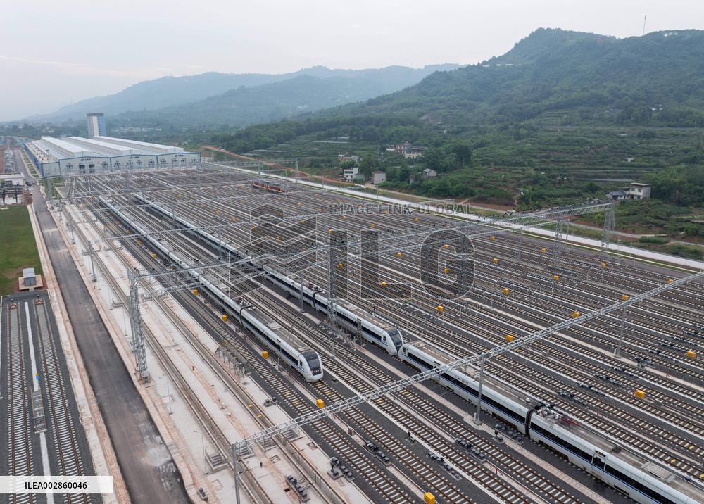 CHINA-SICHUAN-CHENGDU-TIANFU-HIGH-SPEED TRAIN-MAINTENANCE BASE-OPERATION (CN)