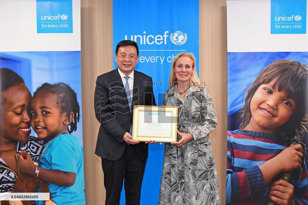 UN-UNICEF-DEPUTY EXECUTIVE DIRECTOR-XINHUA-FU HUA-MEETING