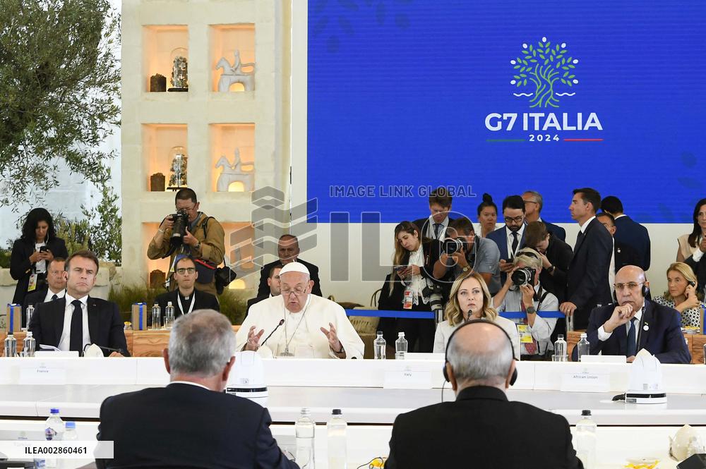 Pope Francis Adresses G7 Summit - Italy
