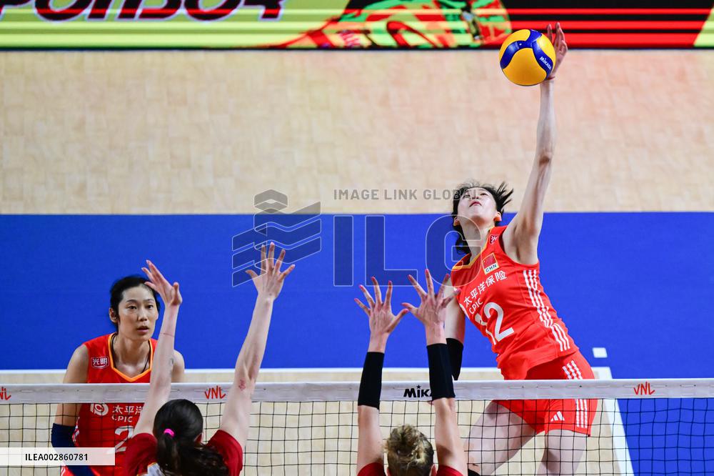 (SP)CHINA-HONG KONG-VOLLEYBALL-WOMEN'S NATIONS LEAGUE 2024-CHINA VS GERMANY (CN)