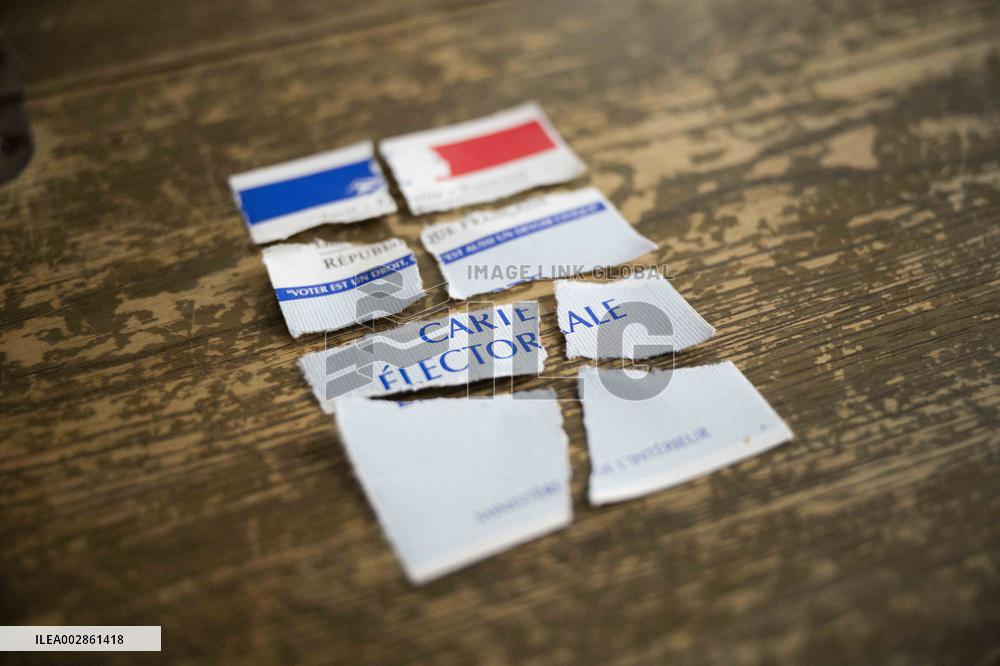 Illustration french electoral card