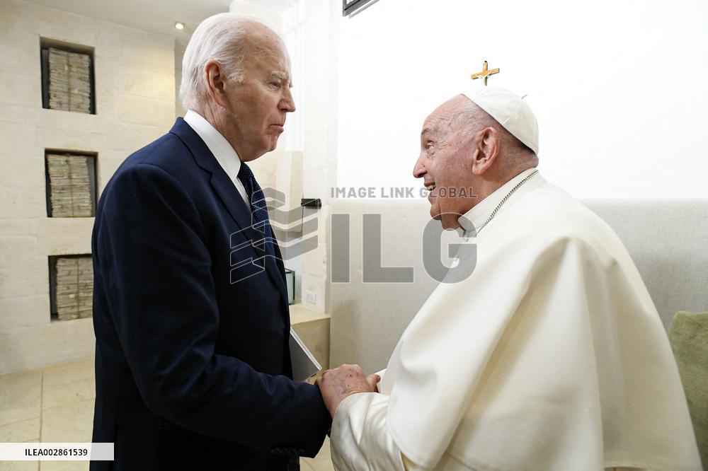 G7 Summit - Pope Meets Presidents - Italy
