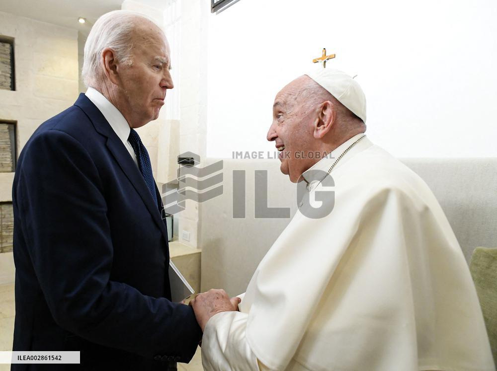 G7 Summit - Pope Meets Presidents - Italy