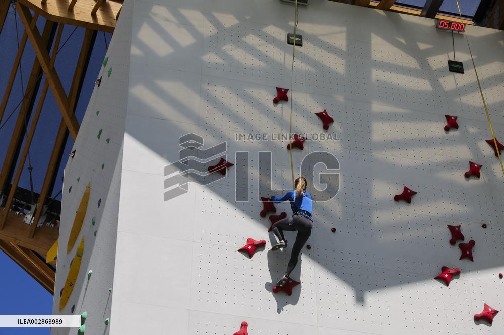 French Speed Climbing Team Training - Briancon