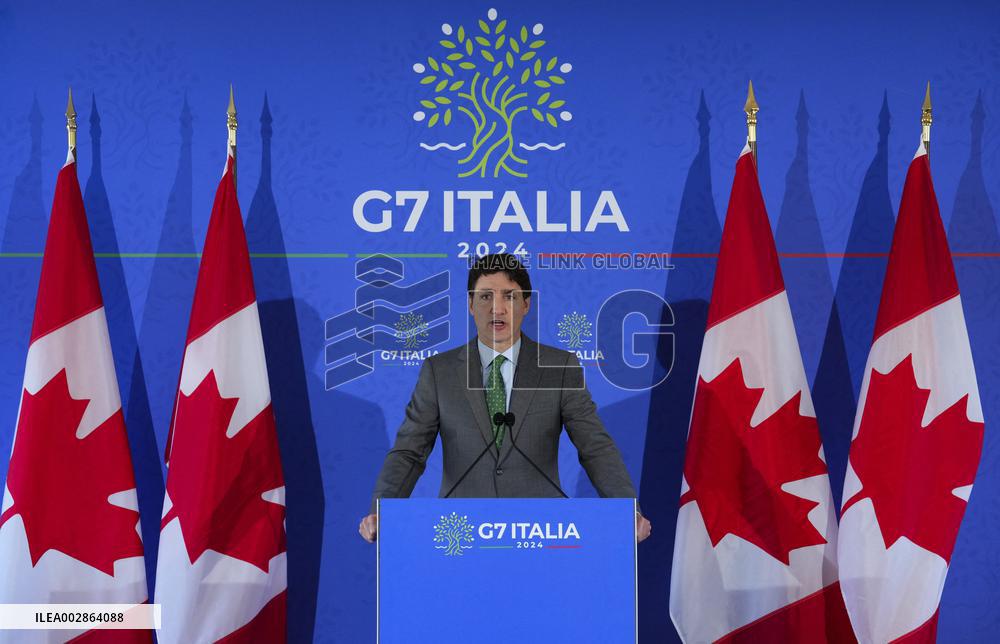 Justin Trudeau At G7 Summit - Italy