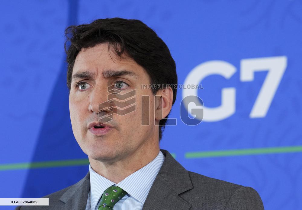 Justin Trudeau At G7 Summit - Italy