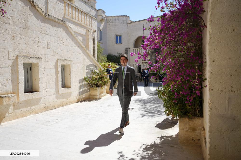 Justin Trudeau At G7 Summit - Italy