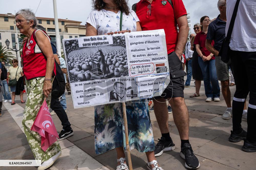 Demonstration Against The Far Right - Toulon