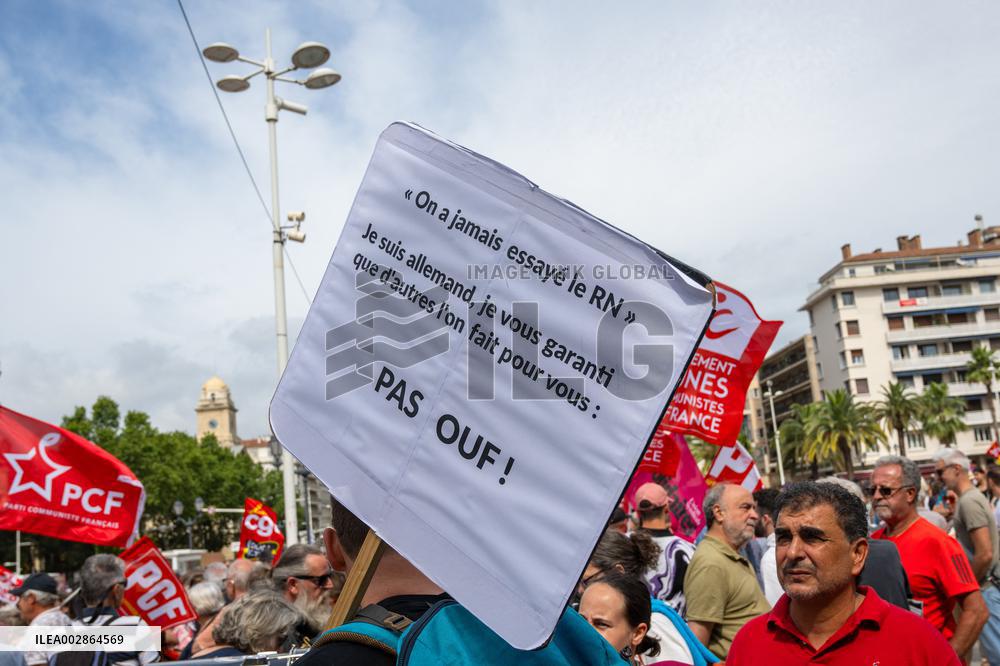 Demonstration Against The Far Right - Toulon
