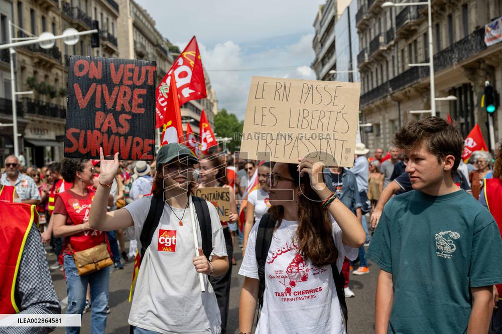 Demonstration Against The Far Right - Toulon