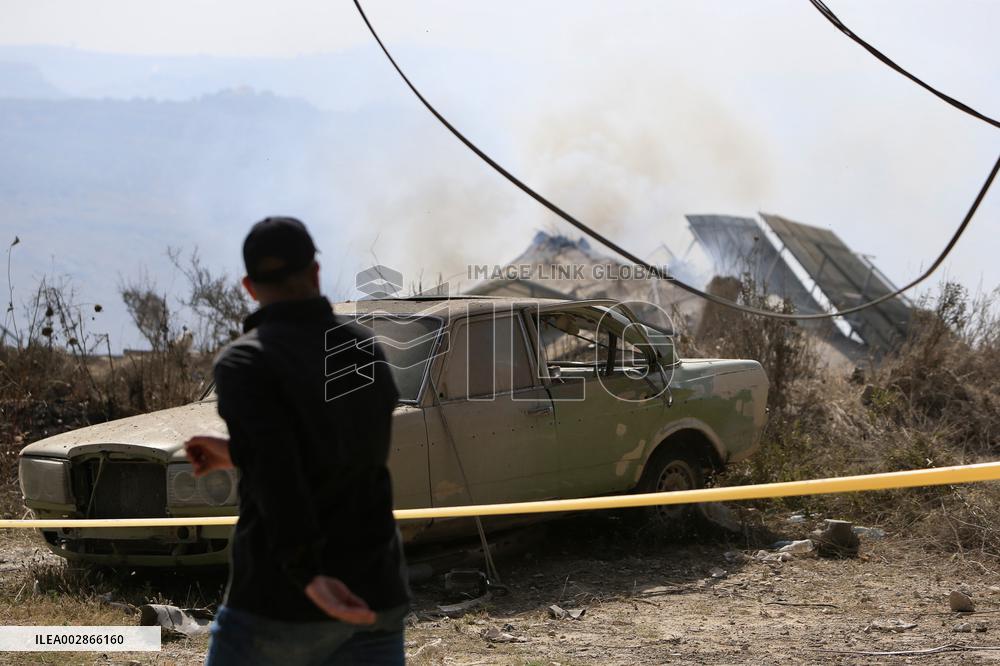 Israeli Airstrike In Jannata - Lebanon