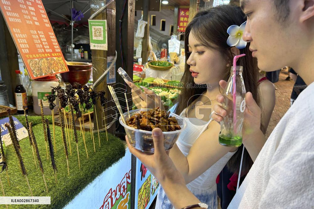 Deep-fried insects in China
