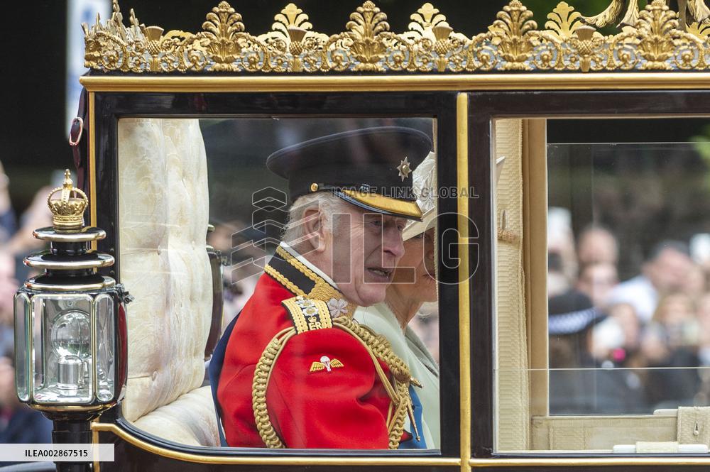 BRITAIN-LONDON-KING CHARLES III-OFFICIAL BIRTHDAY-PARADE