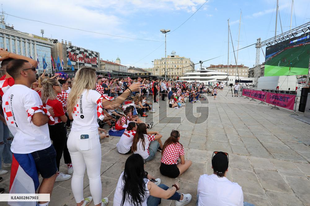(SP)CROATIA-ZAGREB-RIJEKA-SPLIT-KARLOVAC-FOOTBALL-EURO 2024-FANS
