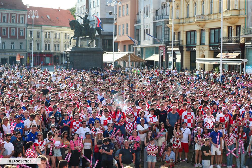 (SP)CROATIA-ZAGREB-RIJEKA-SPLIT-KARLOVAC-FOOTBALL-EURO 2024-FANS