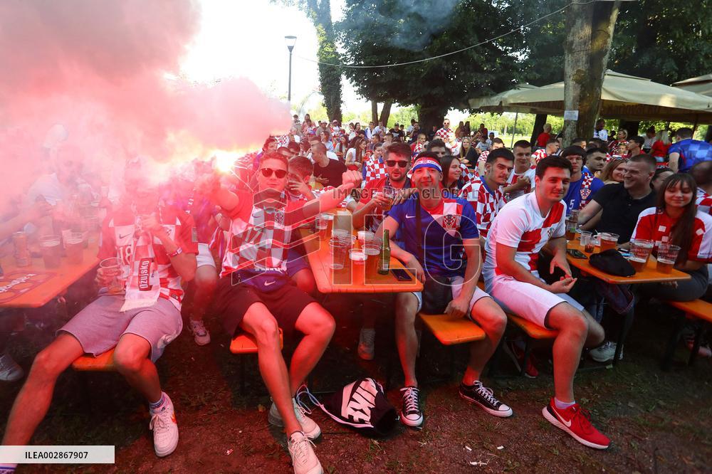 (SP)CROATIA-ZAGREB-RIJEKA-SPLIT-KARLOVAC-FOOTBALL-EURO 2024-FANS