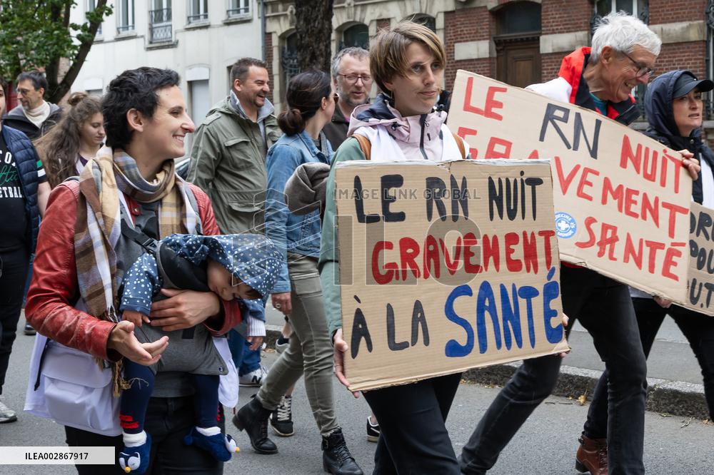 FRANCE-LILLE-PROTEST AGAINST FAR RIGHT