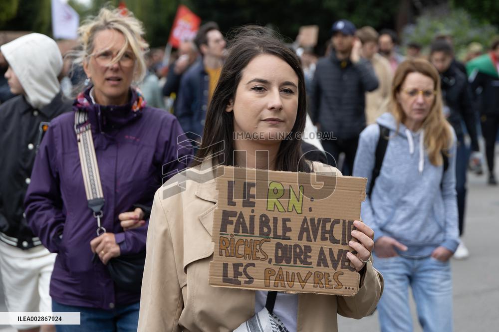 FRANCE-LILLE-PROTEST AGAINST FAR RIGHT