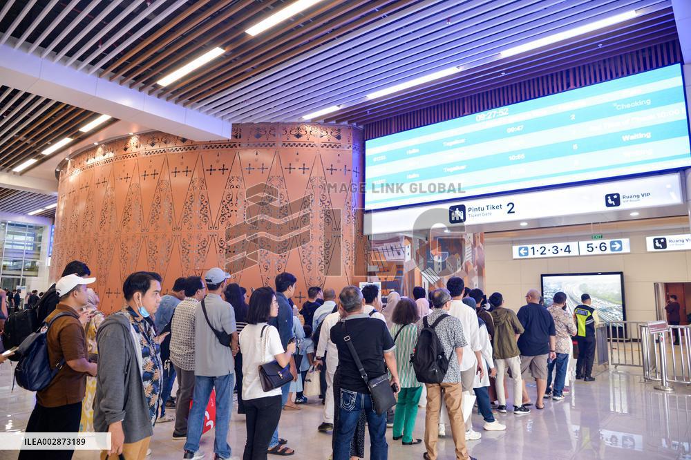 INDONESIA-JAKARTA-BANDUNG HIGH-SPEED RAILWAY-EIGHT MONTHS-OPERATION