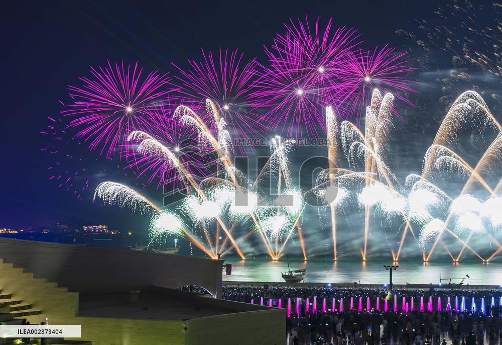QATAR-DOHA-EID AL-ADHA-FIREWORKS