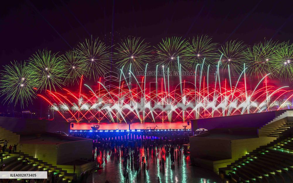 QATAR-DOHA-EID AL-ADHA-FIREWORKS