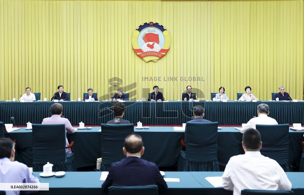 CHINA-BEIJING-CPPCC-WANG HUNING-FORTNIGHTLY CONSULTATION SESSION (CN)