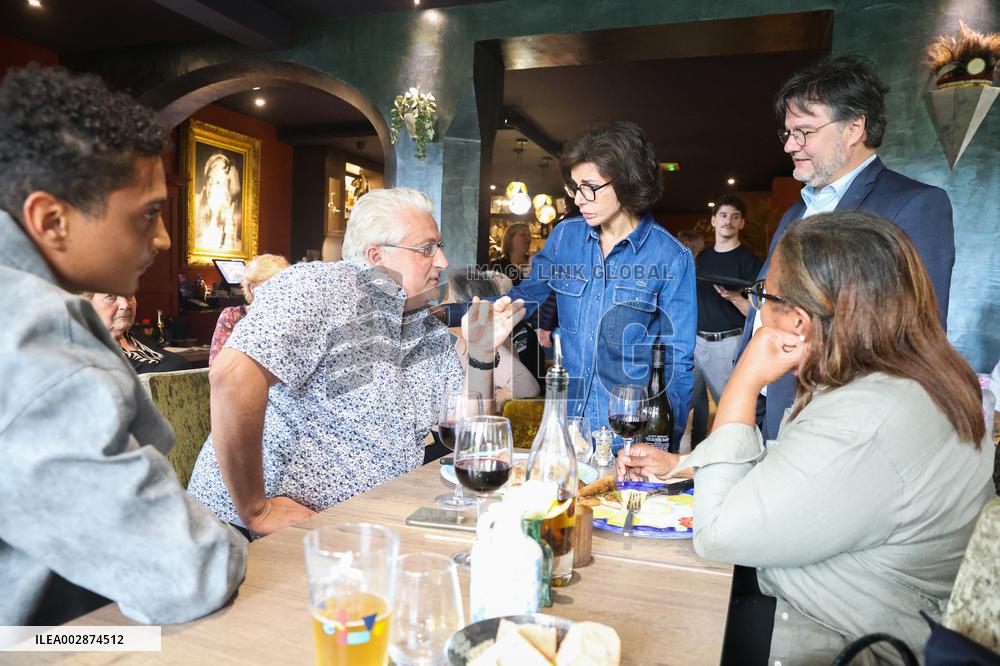 Rachida Dati Visits Val D'Oise To Support Candidates In Legislative Elections