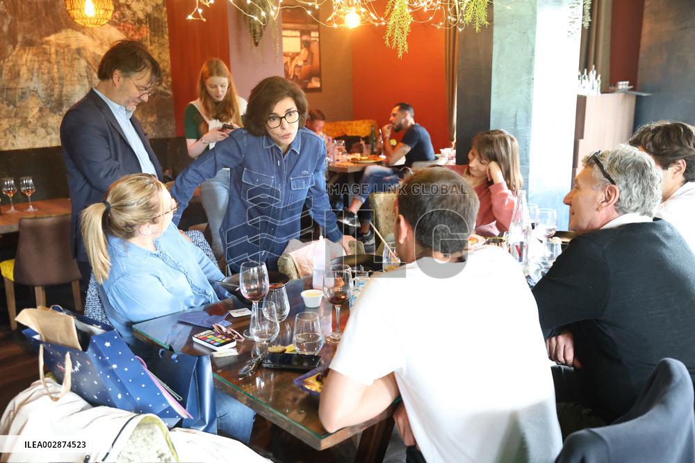 Rachida Dati Visits Val D'Oise To Support Candidates In Legislative Elections