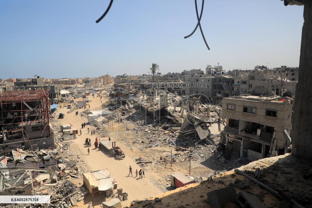MIDEAST-GAZA-KHAN YOUNIS-DESTRUCTION